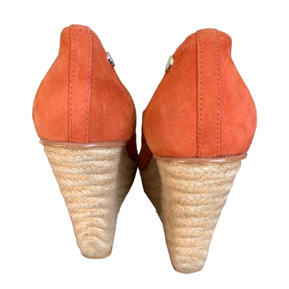 DESIGNER Calvin Klein Suede Wedge Heels - Picture 4 of 8